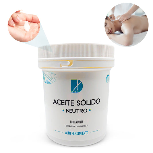 Aceite sólido para masaje neutro